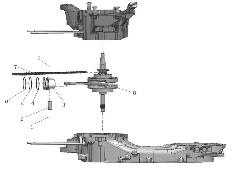 CRANKSHAFT / PISTON / CHAIN