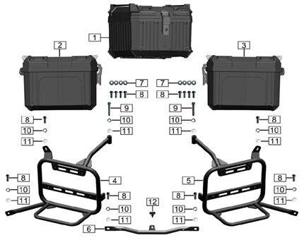 LUGGAGE BOXES / SIDE RACKS