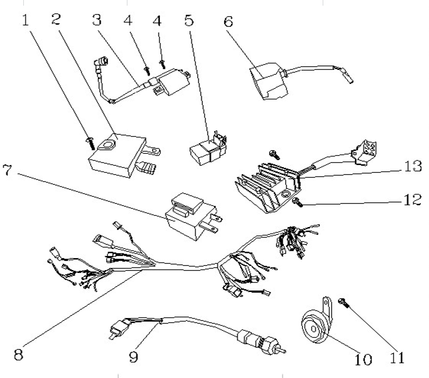 thumbnail image 2 of Starter Relay Solenoid For Lexmoto Arrow 125 HT125-4F – OE Quality Friction, Huoniao Compatible 2 of 4