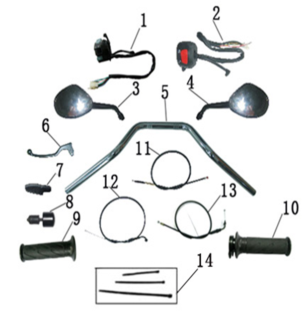 Handlebar/Switch Gear/Mirrors