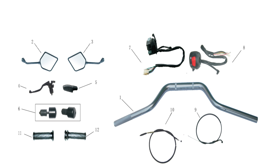 Handlebar/Switch Gear/Mirrors