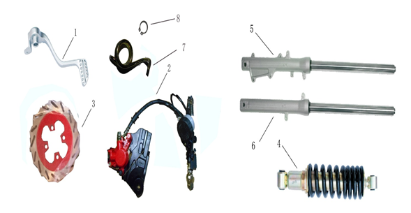 Front/Rear Suspension/Rear Brake System