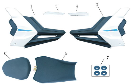 Left/Right Side Panels/Seat