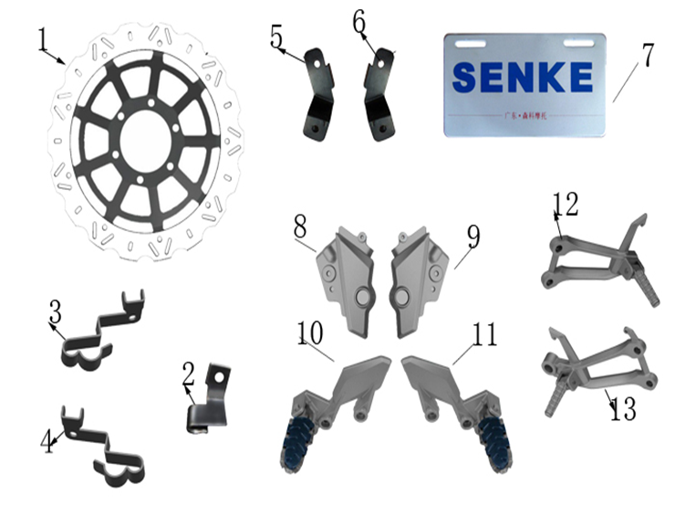 Footrests/Brake Disc