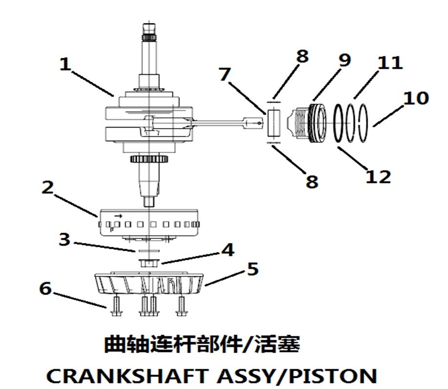 CRANKSHAFT /PISTON