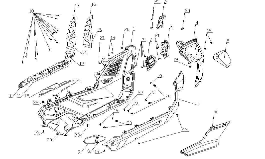 RIGHT FOOTWELL PANEL