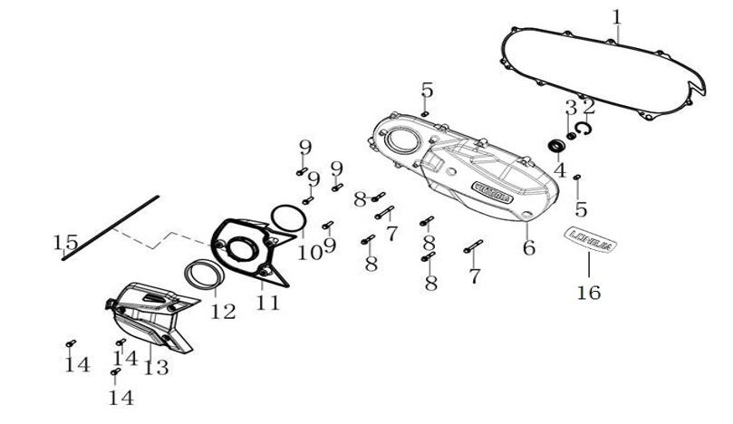 LEFT CRANKCASE COVER