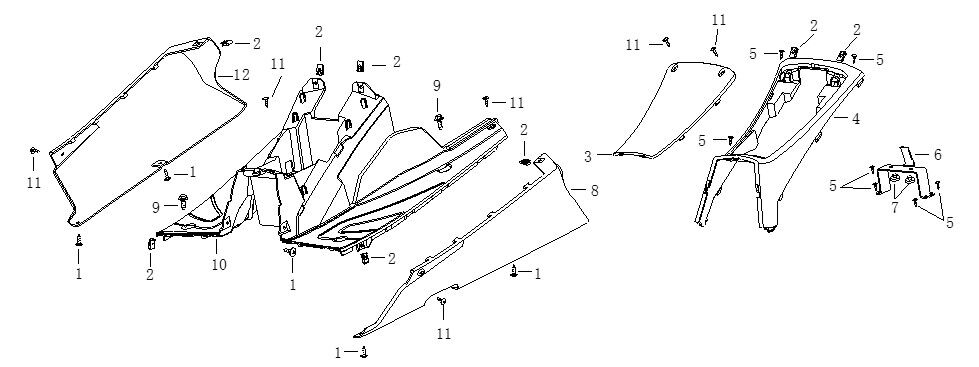 FOOTWELL PANELS LOWER