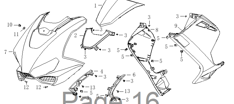 Headlight/Side Panels