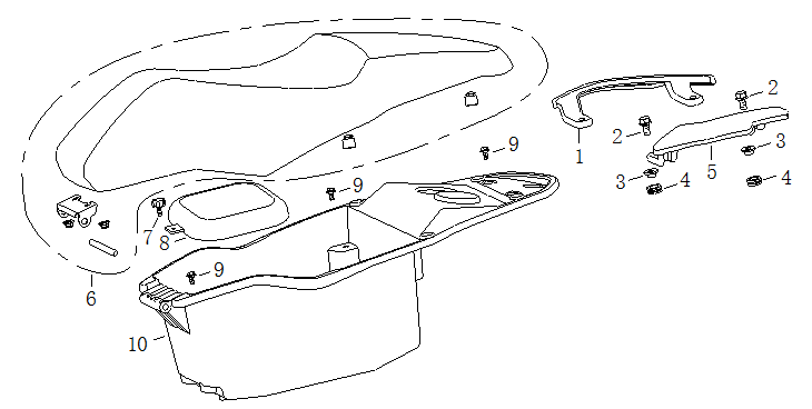 Seat/Seat Bucket/Pillion Handles