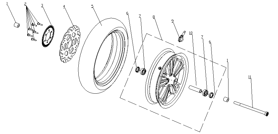 Front Wheel Assy