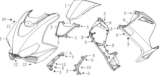 Headlight/Side Panel