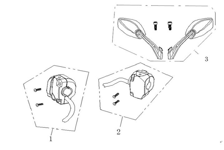 Handlebar Switch/Mirror