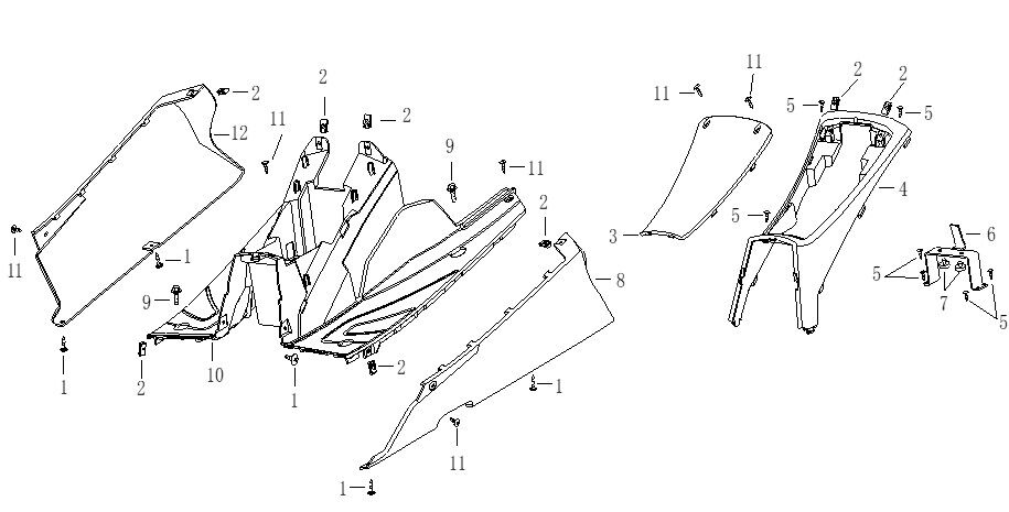 Footwell Panels Lower