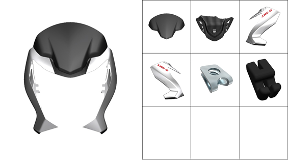 Headlight Panel - White