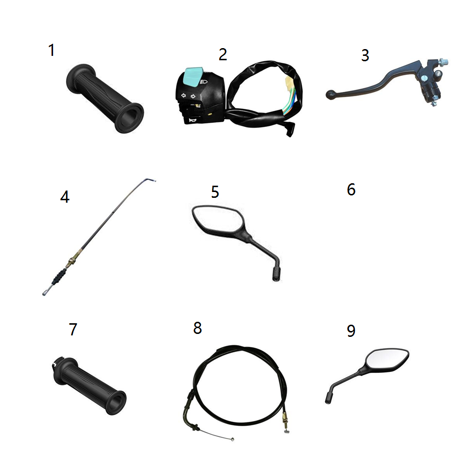 Handlebar switch/Mirrors/Cables
