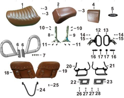 Seat/Pillion Handles