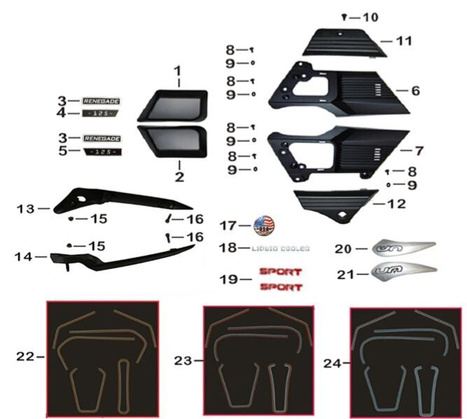 Rear Panels & Decals