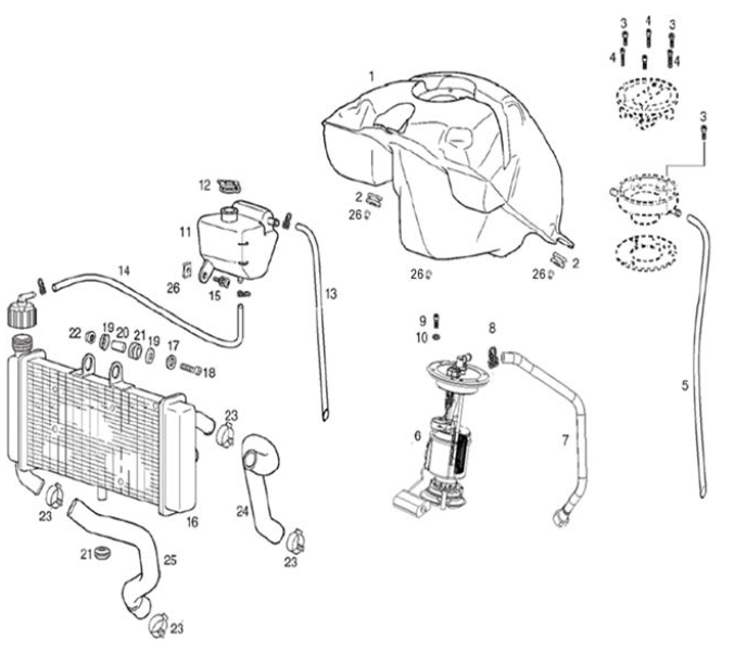 Fuel Tank & Radiator