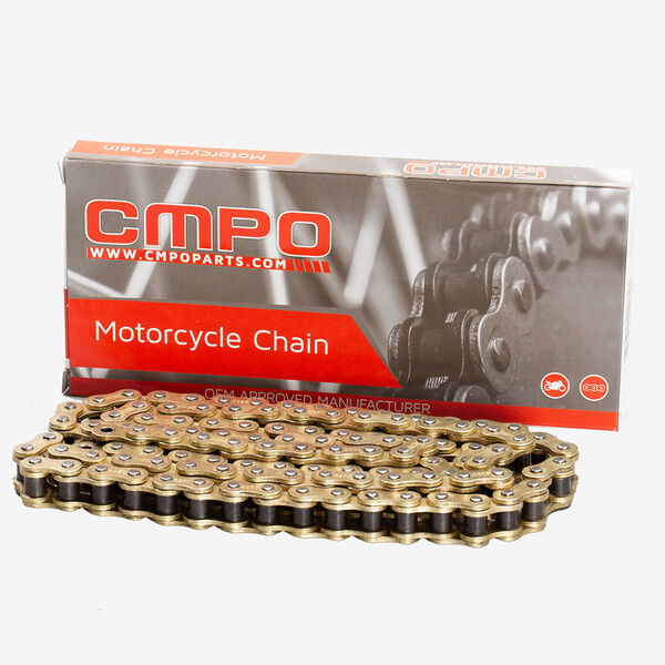 Lextek Motorcycle Drive Chain 428-114 Links Gold