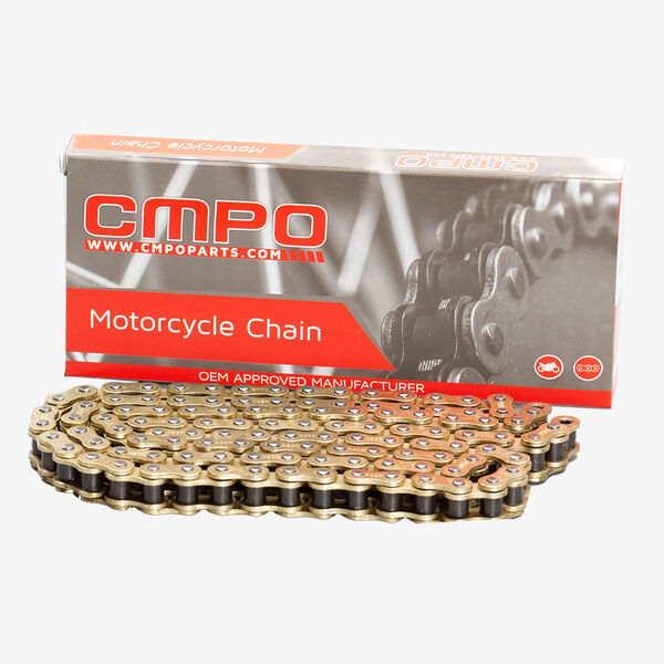 Lextek Motorcycle Drive Chain 428-116 Links Gold