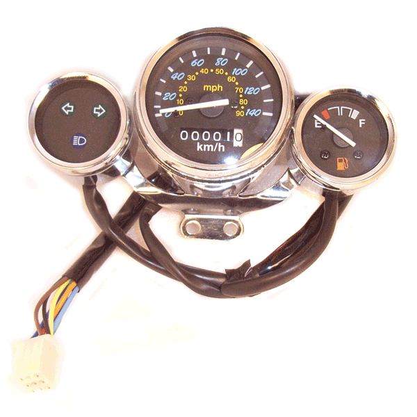 Blue/Yellow Speedo Assembly KPH/MPH