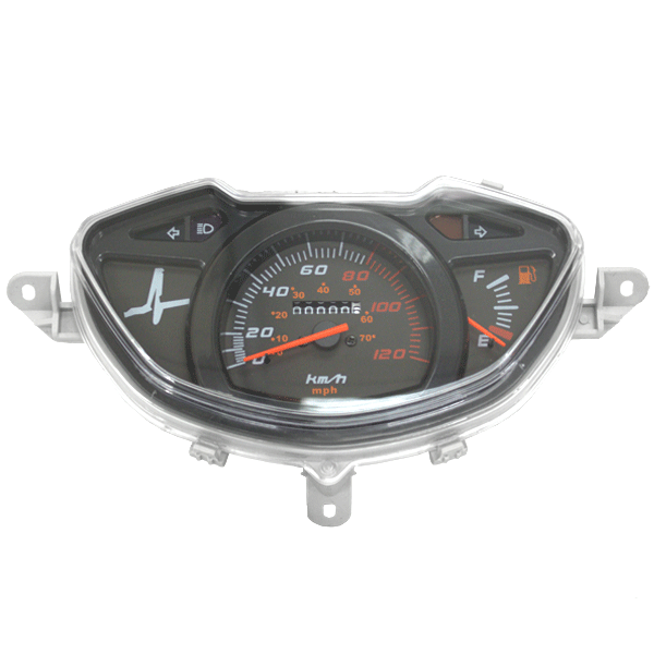 Black Speedo Assembly KPH/MPH Black for WY125T-74