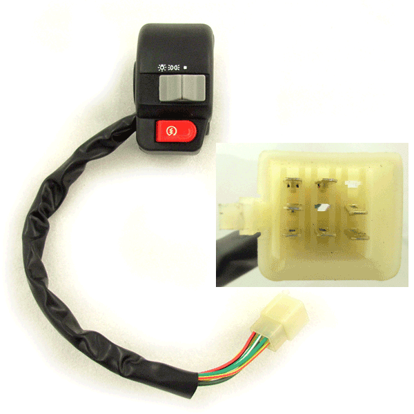 Right Handlebar Switch for YB50QT-6, YB50QT-3, HT50QT-6, HT50QT-16, LH50QT-9