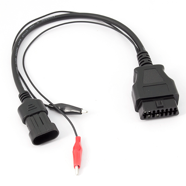OBD2 Adapter Loom - 3 Pin Superseal With Power Clips for Universal Motorcycle