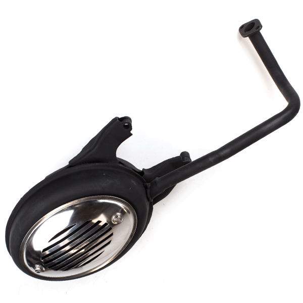 50cc Scooter Black Exhaust System for FT50QT-27, ZN50QT-27