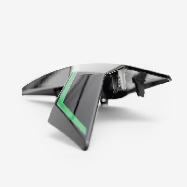 Front Upper Right Panel Gloss Black/Green Decal