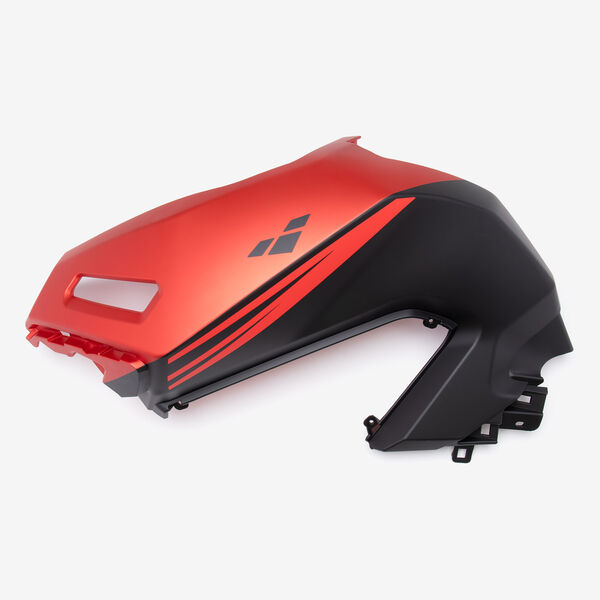 Left Matt Black/Red Fuel Tank Panel for SY125-10-SE-V2