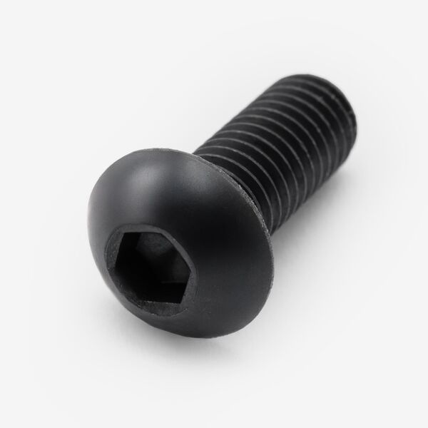 M8 x 20mm HoloKrome Socket Button (Allen) Screw in Black Oxide Steel 12.9