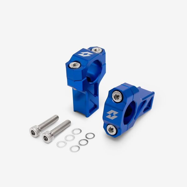 Full-E Charged Handlebar Risers 25mm for TL6000 Blue