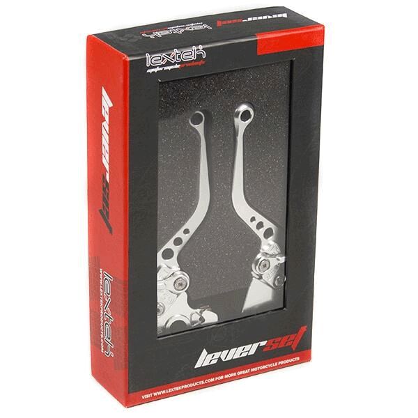 Lextek CNC Brake & Clutch Lever Set B-16R / B-16L Short Silver