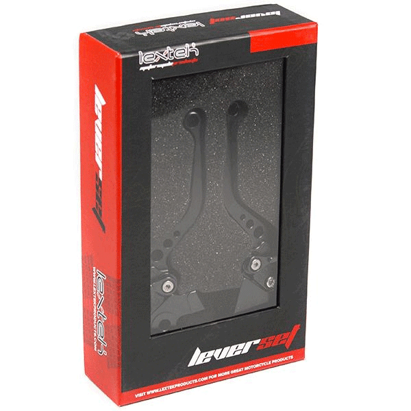 Lextek CNC Brake & Clutch Lever Set F-8 / H-8 Short Black