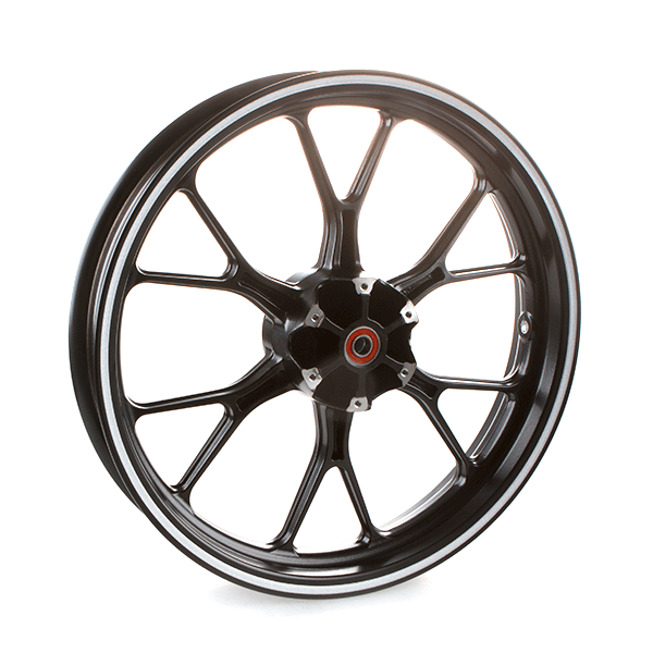 Front Black/Silver Wheel 17 x 2.75inch for UM125-ADV, UM125-ADT