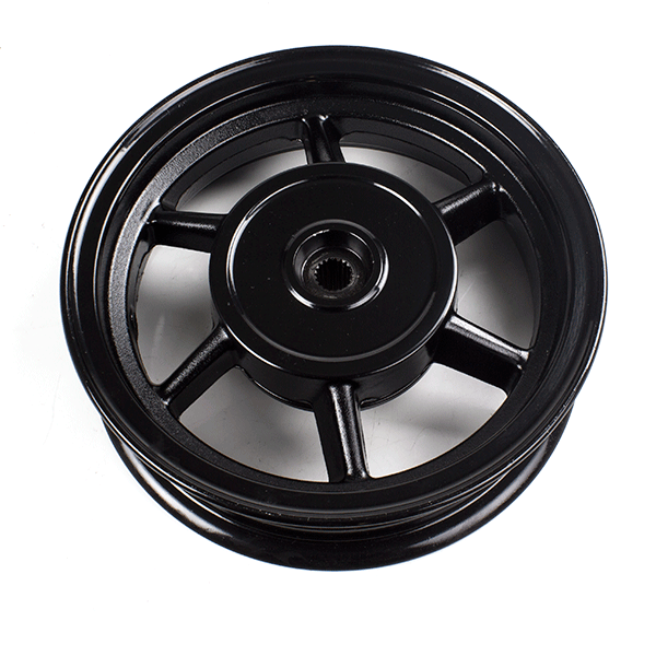 Rear Black Wheel 10 x 2.50inch (Drum Brake) for LJ50QT-3L, LJ50QT-5L, LJ50QT-9L-E5