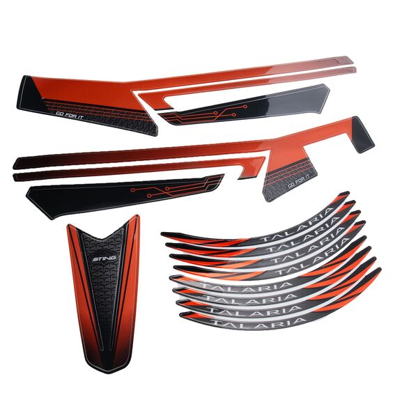 Talaria Orange Graphics Kit Long Tail
