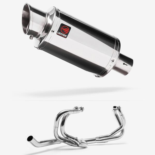 Lextek Stainless Steel YP4 Stubby Exhaust System 200mm for Honda VFR 800 (98-01)