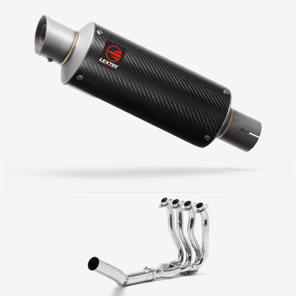 Lextek Carbon Fibre GP8C 240mm Exhaust System for Suzuki GSXR 600/750 (06-10)