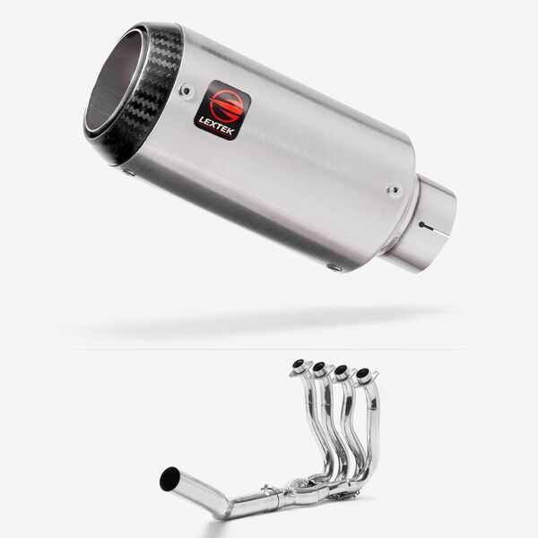 Lextek Matt Stainless Steel CP1 150mm Exhaust System for Suzuki GSXR 600/750 (06-10)