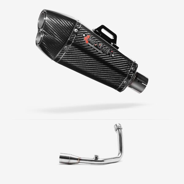 Lextek Carbon Fibre XP13C 210mm Exhaust System for Royal Alloy GT200 (18 - )