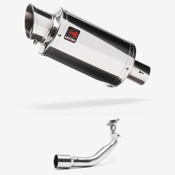 Lextek Stainless Steel YP4 Stubby Exhaust System 200mm for Lexmoto Milano 125