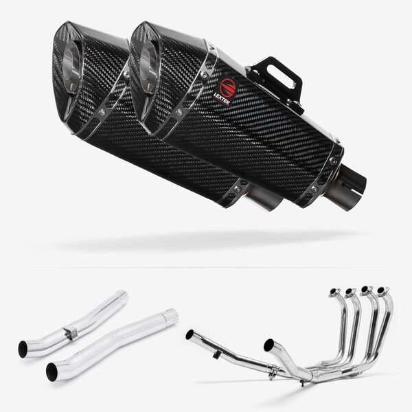 Lextek Carbon Fibre XP8C 210mm Exhaust System for Suzuki GSX 1400 (01-04)