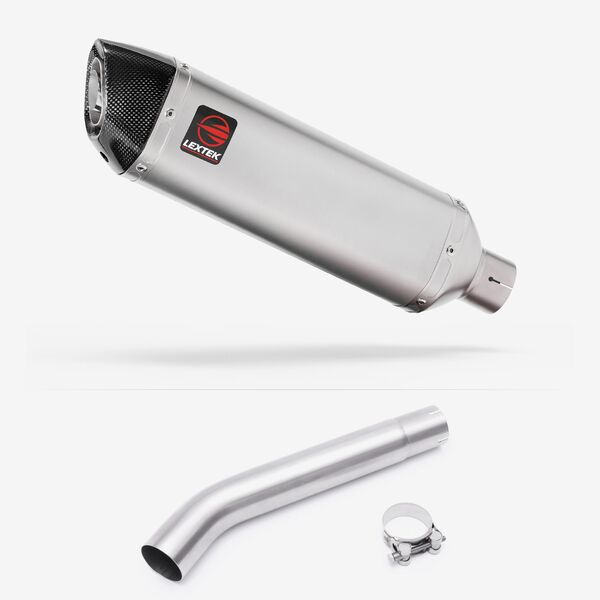 Lextek Matt Stainless Steel VP1 300mm Exhaust with Link Pipe for Yamaha YZF600R Thunder Cat (95-07)