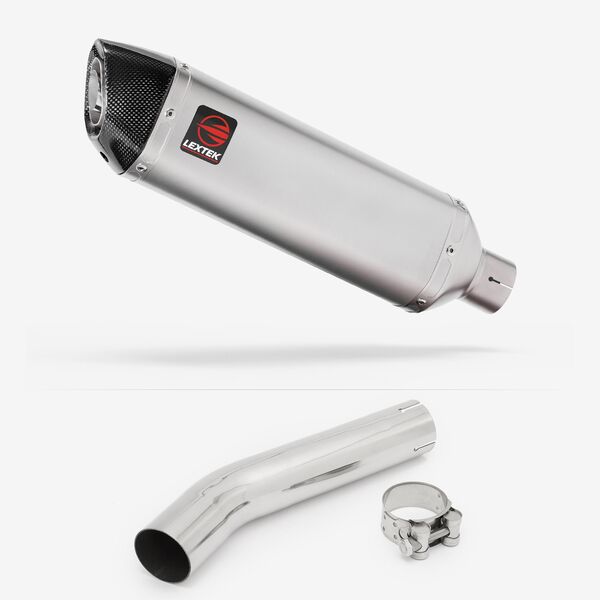 Lextek Matt Stainless Steel VP1 300mm Exhaust with Link Pipe for Honda CB1300 (03-14)