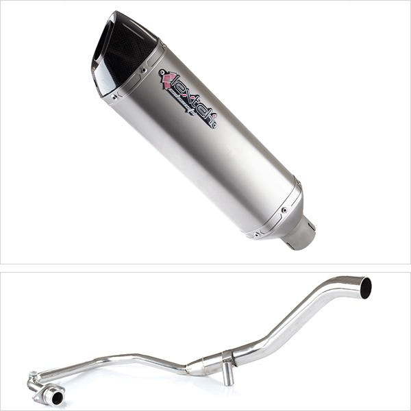 Lextek Matt Stainless Steel VP1 300mm Exhaust System for Lexmoto Hawk 125