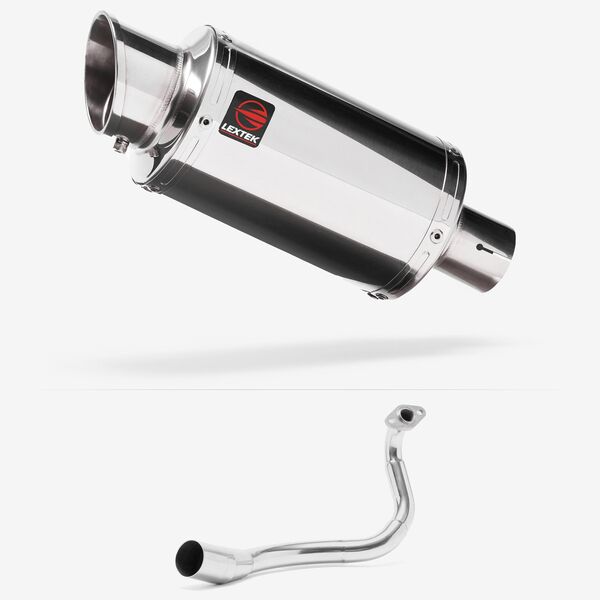Lextek Stainless Steel YP4 Stubby Exhaust System 200mm for Honda PCX 125 (18-19)