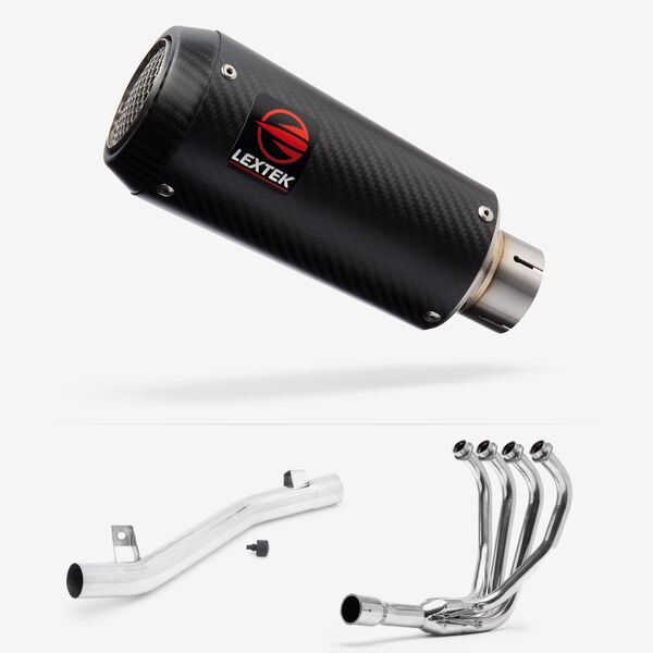 Lextek Carbon Fibre CP9C 180mm Exhaust System for Suzuki GSF 600/650/1200 Bandit (95-06)